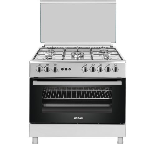 cuisinière-gaz-5foyers-four-90cm