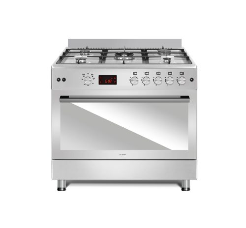 cuisinière-gaz-inox-90cm-four-xl